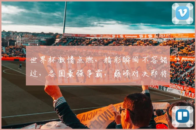 世界杯激情点燃，精彩瞬间不容错过，各国豪强争霸，巅峰对决即将开启，共赏足球盛宴